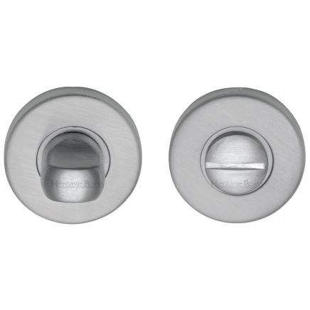 Heritage Brass Thumbturn & Emergency Release Satin Chrome finish