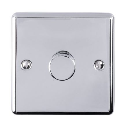 Eurolite Polished Chrome 1 Gang Dimmer Polished Chrome