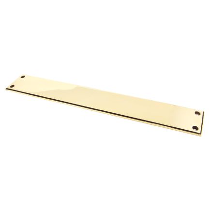 Aged Brass 425mm Art Deco Fingerplate