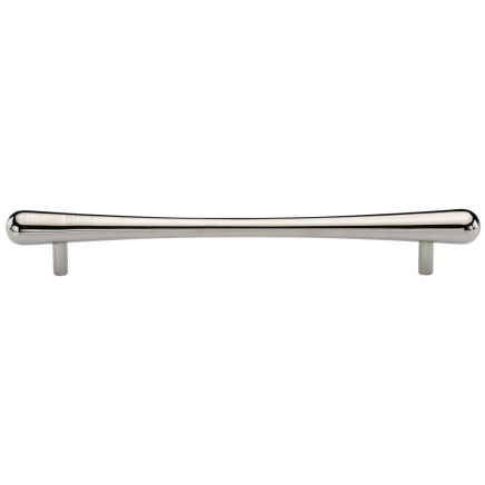 Heritage Brass Cabinet Pull T-Bar Raindrop Design 256mm CTC Polished Nickel Finish