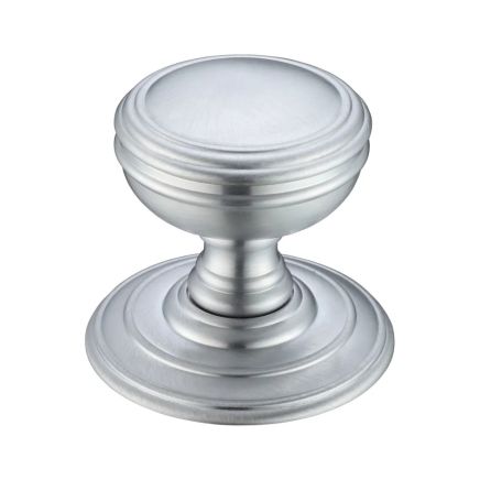 Zoo Hardware Mortice Knob - Concealed Fix - Satin Chrome
