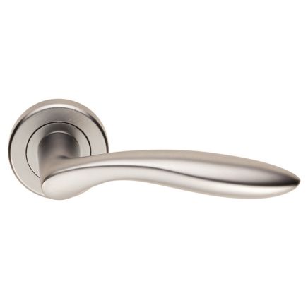 Serozzetta Shark Lever On Rose - Satin Chrome