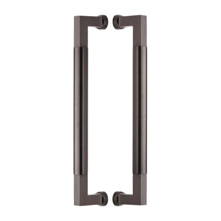 Heritage Brass Door Pull Handle Bauhaus Design 330mm Matt Bronze Finish