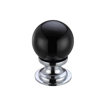 Zoo Hardware Glass Ball Cabinet Knob - Plain 30mm - Chrome