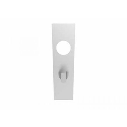 174 X 45 X 8mm Steelworx Square Backplates -  Bathroom (57mm c/c) + Small Indicator & Turn - Satin Stainless Steel