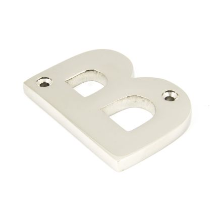 Polished Nickel Letter B