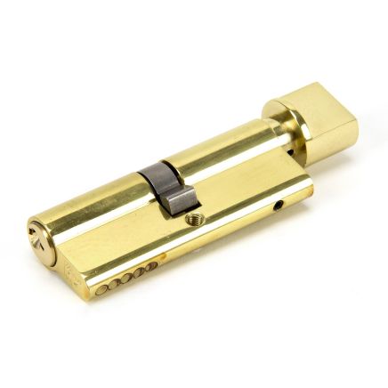 Lacquered Brass 40/40 Euro Cylinder/Thumbturn