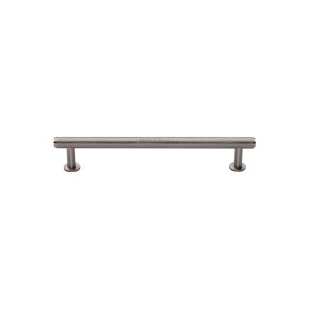 Heritage Brass Cabinet Pull Knurled Design with 16mm Rose 96mm CTC Satin Nickel finish