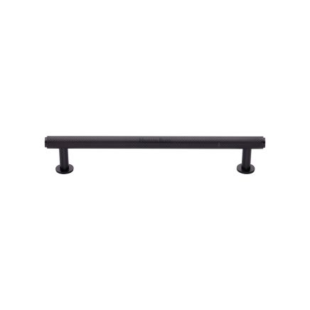 Heritage Brass Cabinet Pull Knurled Design with 16mm Rose 128mm CTC Matt Bronze finish