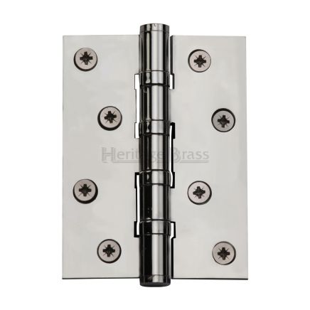 Heritage Brass Hinge Brass with Ball Bearing 4" x 3" Polished Chrome finish