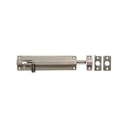 Straight Barrel Bolt - Satin Stainless Steel