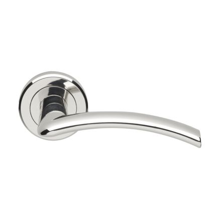 Serozzetta Tres Lever On Round Rose - Polished Chrome