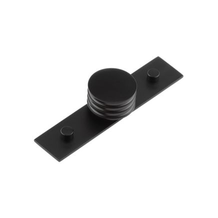 Sturt Cupboard Knobs 40mm Plain Matt Black - By Frelan Hardware - HOX-440MB-5090MB