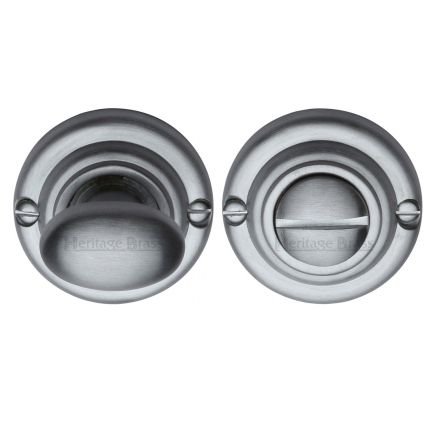 Heritage Brass Thumbturn & Emergency Release Satin Chrome finish