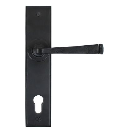 Black Avon Lever Espag. Lock Set