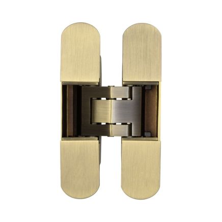 Ghost 140mm 3D Concealed Hinge Antique Brass - By Frelan Hardware - CH60AB
