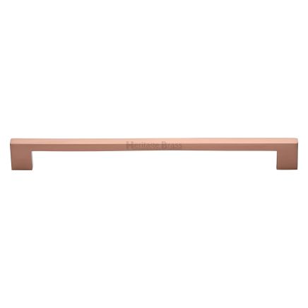 Heritage Brass Cabinet Pull Metro Design 254mm CTC Satin Rose Gold Finish