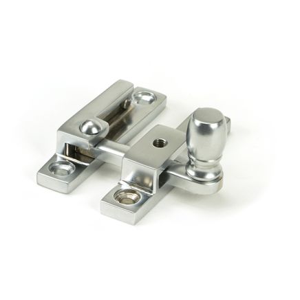 Satin Chrome Mushroom Quadrant Fastener - Narrow