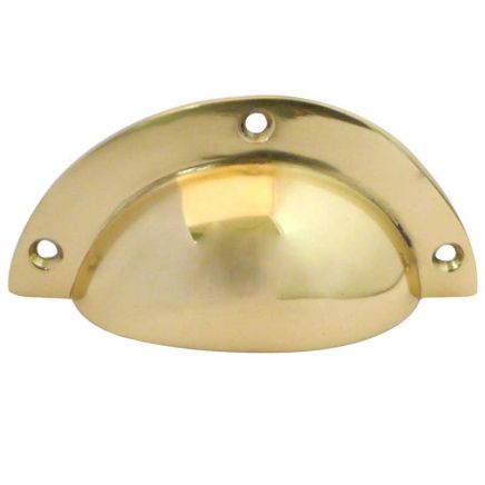 Jedo Drawer Pulls 85mm Polished Brass - By Frelan Hardware - JV423PB
