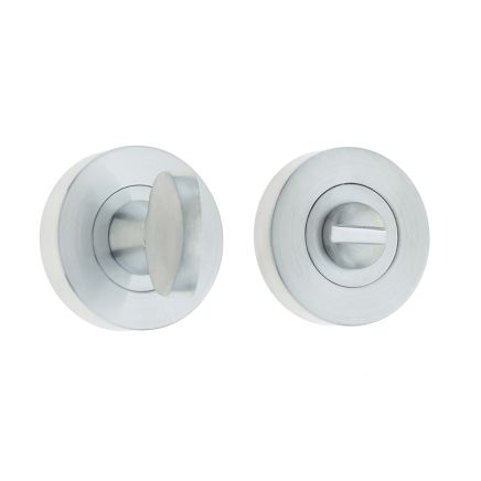 Jedo Designer Turns & Releases 35mm Round Rose no Indicator 35x8mm Satin Chrome - By Frelan Hardware - JV2777SC