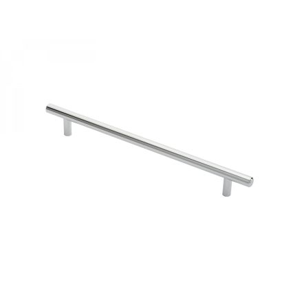 Steel T-Bar Handle 224mm - Polished Chrome