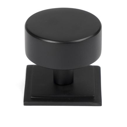 Matt Black Kelso Cabinet Knob - 38mm (Square)