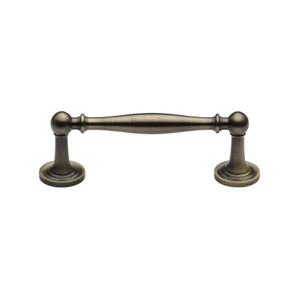 Heritage Brass Cabinet Pull Colonial Design 96mm CTC Antique Brass Finish