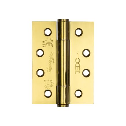 Certifire Stainless Steel Grade 14 Concealed Bearing Hinge 102x76x3mm Brass Finish - By Frelan Hardware - J9400PVD