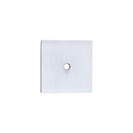 Square Backplate for Cupboard Knobs Satin Chrome