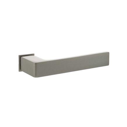 Forme Asti Lever Door Handle on Concealed Square Rose - Satin Nickel (Pair)