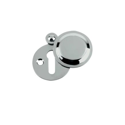 Zoo Hardware Std. Key Profile Victorian Covered Escutcheon 32mm dia. - Polished Chrome