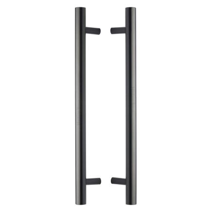 Heritage Brass Back to Back Door Pull Handle Bar Design 457mm Matt Bronze Finish