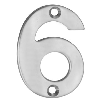 Numerals Number 6/9 - Satin Stainless Steel