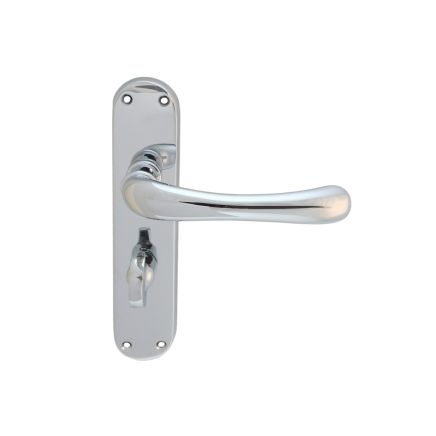 Ibra Lever On Backplate - Bathroom 57mm c/c - Polished Chrome
