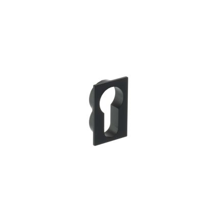 Forme Concealed Rose Euro Escutcheons Square - Matt Black (Pair)