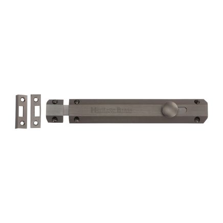 Heritage Brass Door Bolt Flat 8" Matt Bronze finish