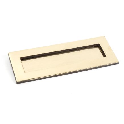 Aged Brass Small Letter Plate