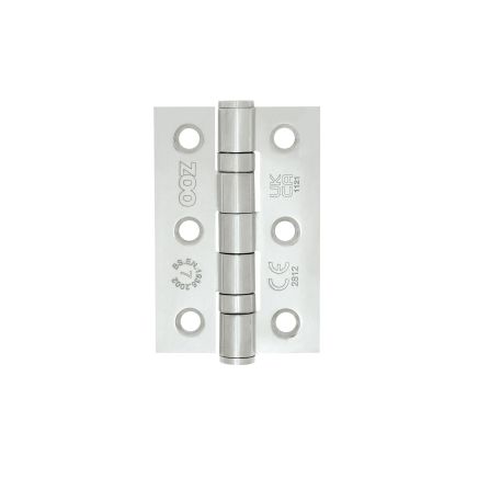 Zoo Hardware Stainless Steel Door Hinge UKCA/CE - Polished Stainless