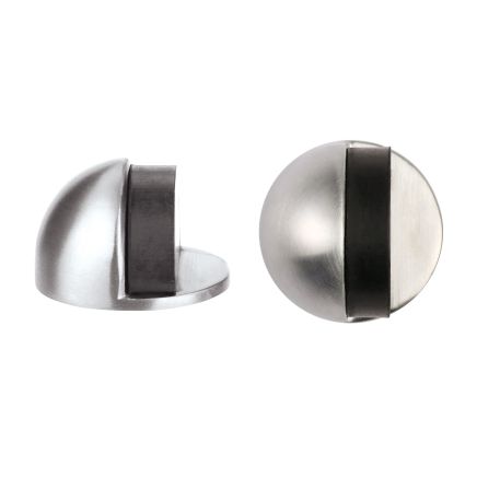 Zoo Hardware Door stop - floor mounted - oval - 45mm - Satin Stainless