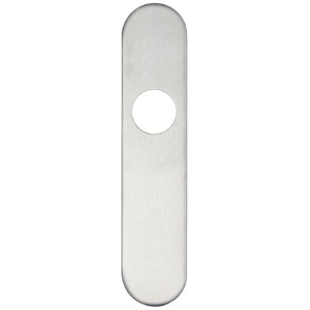 Zoo Hardware Radius Cover plate for 19 mm and 22mm RTD Lever on Backplate - Latch - Stainless Steel
