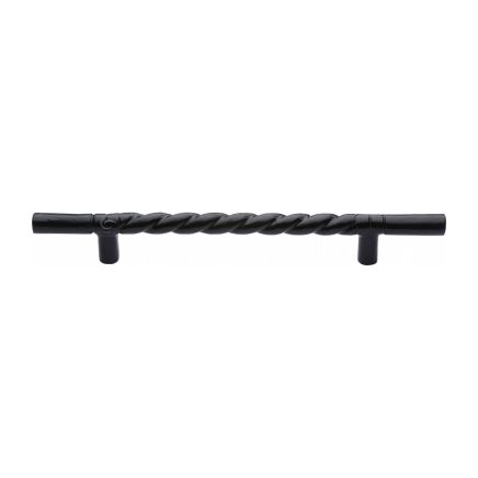 Black Iron Rustic Cabinet Pull Rope Design 457mm