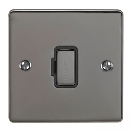 Eurolite Enhance Decorative Unswitched Fuse Spur Black Nickel