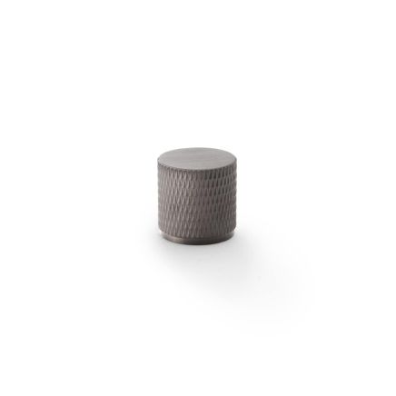Alexander & Wilks - Brunel Knurled Cylinder Cupboard Knob - Dark Bronze PVD - 20mm
