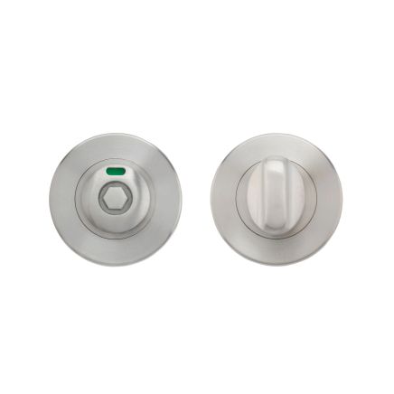 Zoo Hardware Turn and HEX Release complete with indicator - 52mm Rose - Grade 304 - Satin Stainless