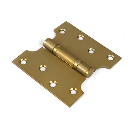 Satin Brass 4" x 2" x 4" Parliament Hinge (pair) ss
