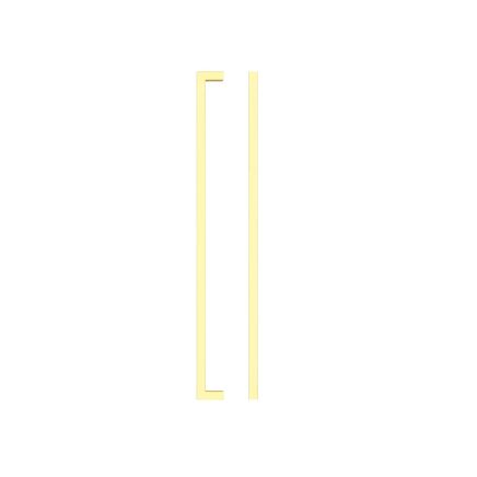 Zoo Hardware Square Block Cabinet handle 320mm CTC Brushed Gold Finish