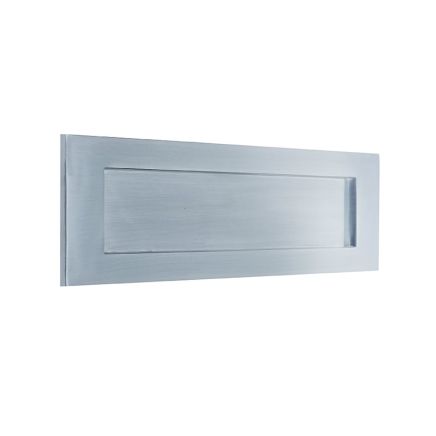 Jedo Plain Letterplates 280x90mm Satin Chrome - By Frelan Hardware - JV36BSC