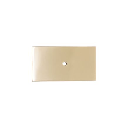 Rectangle Backplate for Cupboard Knobs Satin Brass