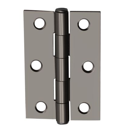NON CE Mild Steel Butt Hinges - Black Nickel