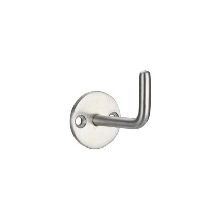 Zoo Hardware Circular Single Robe Hook - Satin Stainless